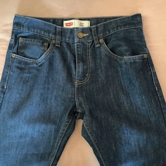 LEVI’S. 511 Slim five pocket blue denim Jeans. 16R. L28XW28. Unisex. - Picture 6 of 16